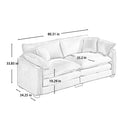 Elegant Oversized Sectional Sofa Set With Deep Seats And Flexible Layout by HouseOfZazla