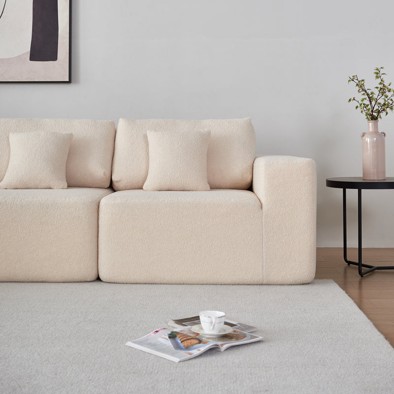 Walker Edison | Minimalist U-Shaped Sectional Modular Couch