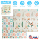 GBruno 5.9x6.5FT Foldable Baby Play Mat