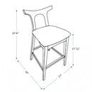 Hester - Upholstered, Square Bar Chair (Set of 2)