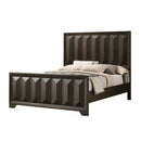 3 Piece Bedroom Set With Faceted Panels Bed And 2 Nightstands by Unique Piece Furniture