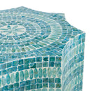 17x17x20" Capiz Design Stool