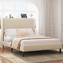 Platform Bed With Metal Frame And Charging Station by Unique Piece Furniture
