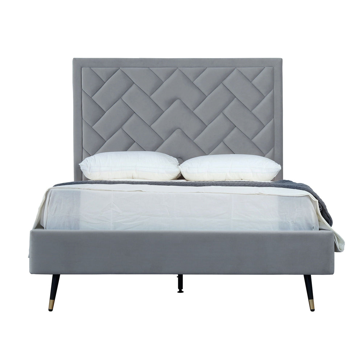 Crosby - Bed With Upholstered Headboard And Slats, photo 14 of 40