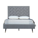 Crosby - Bed With Upholstered Headboard And Slats by HouseOfZazla