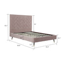 Crosby - Bed With Upholstered Headboard And Slats by HouseOfZazla