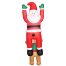 Outsunny 7FT Hanging Christmas Inflatable Santa with Dog