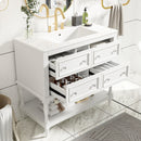 Bathroom Vanity Cabinet With Undermount Sink - 4 Drawer Set by HouseOfZazla