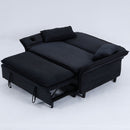 Modern Fabric Multi-Functional Sofa Bed With Adjustable Armrests And Backrests by HouseOfZazla