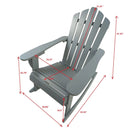 Reclining Outdoor Rocking Adirondack Chair by Unique Piece Furniture