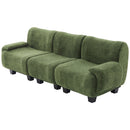 3 Seater Sofa Couch With Curved Armrests by HouseOfZazla