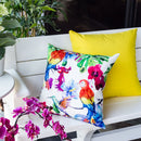Tropical Parrot Outdoor & Indoor Pillow With Solarium - Multicolor by Unique Piece Furniture