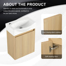 Modern Bathroom Vanity With Ceramic Basin, Wall Mounted Floating Sink Combo, Storage Cabinet by HouseOfZazla