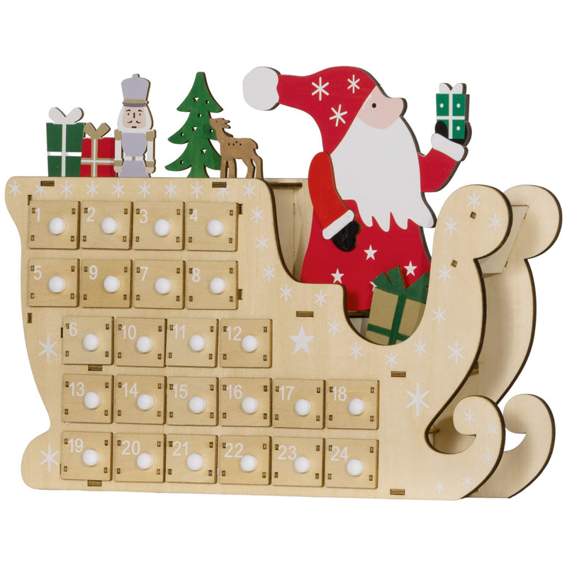 HOMCOM Christmas Advent Calendar with 24 Countdown Drawers, photo 10 of 10