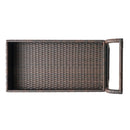 Resin Wicker Bar Cart With Metal Frame - Brown by HouseOfZazla