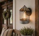 Silo Farmhouse Barn Silver Wall Sconce Light Fixture by The Lamp Goods