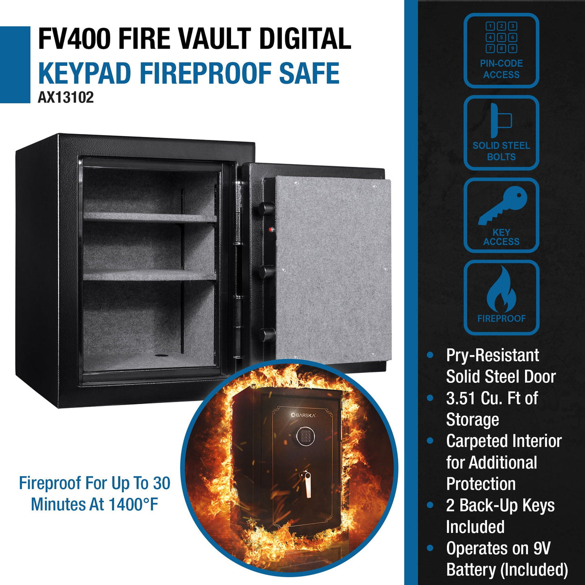 Fireproof Protection Safe Vault, photo 18 of 18