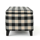 Contemporary Storage Ottoman With Seating And Storage - Black by HouseOfZazla