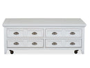Heron Cove - Lift Top Storage Cocktail Table With Casters - Chalk White
