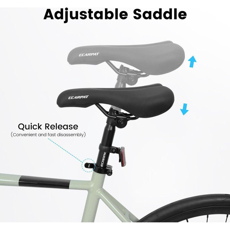 A28320-CREAM 700C Road Bike 21 Speed, Suspension Fork, Disc Brakes, Men's Women's Road Bike