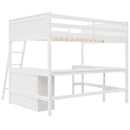 Loft Bed With Shelves With Desk by HouseOfZazla