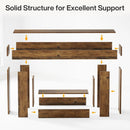 Console Table With 2 Tier Storage, U Shaped Base by HouseOfZazla