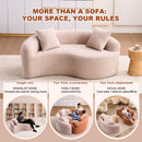 Tai Chi - Curved Dual Depth Loveseat by Unique Piece Furniture
