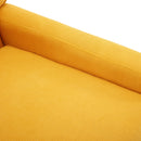 Accent Chair - Modern Industrial Slant Armchair with Metal Frame - Premium High Density Soft Single chair for Living Room Bedroom