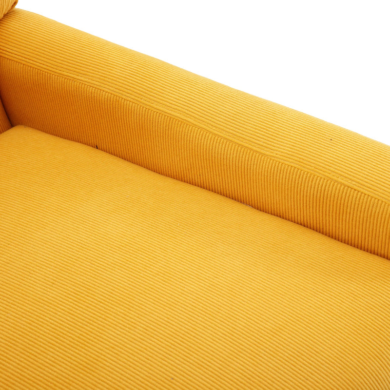 Accent Chair - Modern Industrial Slant Armchair with Metal Frame - Premium High Density Soft Single chair for Living Room Bedroom