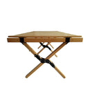 Multi-Function Wooden Foldable Portable Patio Dining Table, Indoor And Outdoor Universal - Natural by HouseOfZazla