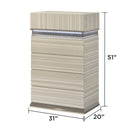Leonor - 5 Drawer Chest - Gray by HouseOfZazla