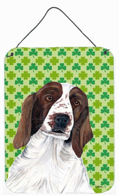 Welsh Springer Spaniel St. Patrick's Day Shamrock Wall or Door Hanging Prints