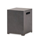 Modern Tank Holder Side Table With Powder Coated Frame