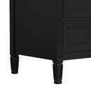 Elegant Fluted Bathroom Vanity With Sink, Soft Close Doors & Drawer by HouseOfZazla