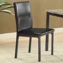 Upholstered Side Chair (Set of 2) - Black by HouseOfZazla