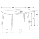 Draper - Rectangular Dining Set With Butterfly Leaf by HouseOfZazla