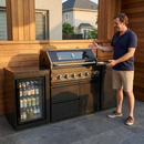 6-Burner Stainless Steel Propane Gas Outdoor Kitchen Barbecue Island Grill by HouseOfZazla
