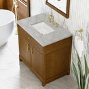 James Martin Bellshire 36" Single Bathroom Vanity, Honey Oak