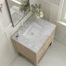 James Martin Breckenridge 30" Single Bathroom Vanity, Whitewashed Oak