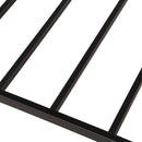 Twin Size Daybed Platform Bed Frame With Trundle Built In Casters - Black by HouseOfZazla