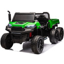 24V 2-Seater UTV-XXL Ride On Truck with Dump Bed for kid,Ride On 4WD UTV with 6 Wheels,Foam Tires, Suitable for Off-Roading,remote control,Three-Point Safety Harness