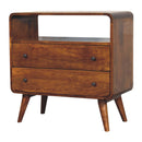 Curved Charm Console - Brown by Unique Piece Furniture