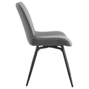 Tufted Swivel Dining Chairs (Set of 2) - Gray