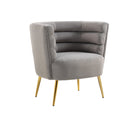 Accent Chair, leisure single chair with Golden feet
