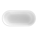 63 Inch Artificial Stone Solid Surface Freestanding Bathtub