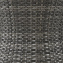 5 Pieces Patio Furniture Chair Sets, Patio Conversation Set With Wicker Cool Bar Table, Ottomans,Outdoor Furniture Bistro Sets for Porch,Backyard,Balcony,Poolside Grey