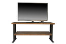 Media Console Table With One Shelf To Your Home Decor - Natural / Black by HouseOfZazla