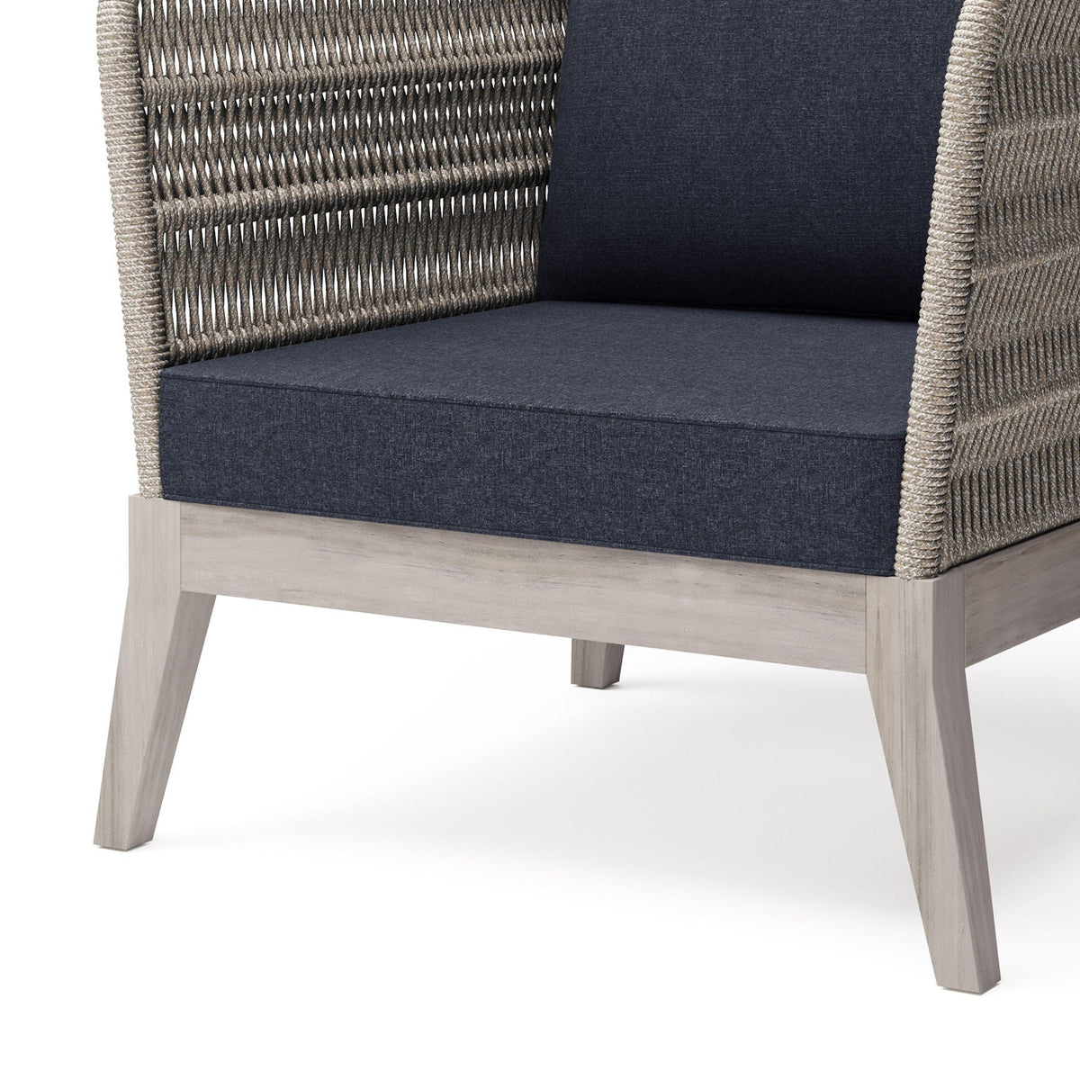 Santiago - Outdoor Conversation Chair - Slate Gray, photo 7 of 7