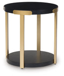 Shylore - Occasional Table Set (Set of 3) - Black / Brass Finish by Unique Piece Furniture