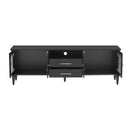 TV Stand For TVs Up To 75", Entertainment Center Media Console For Living Room - Black